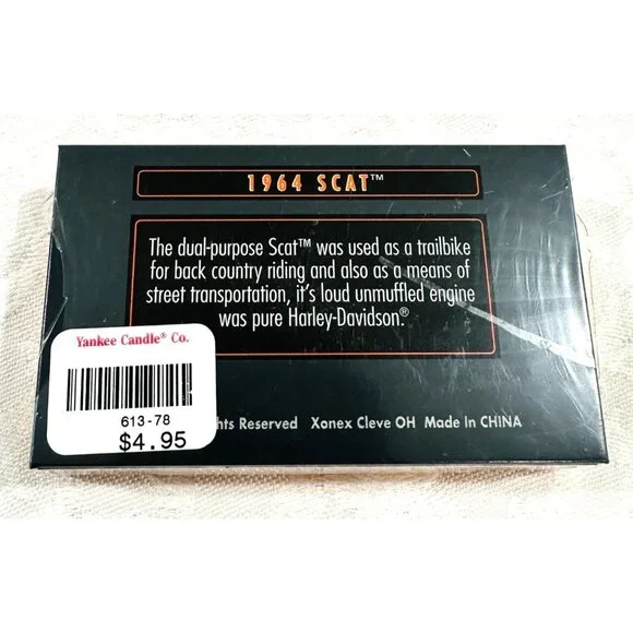 NEW! Harley Davidson Tin Box Yankee Candle Matches 1964 Scat Discontinued 3.5x2” - Picture 2 of 8